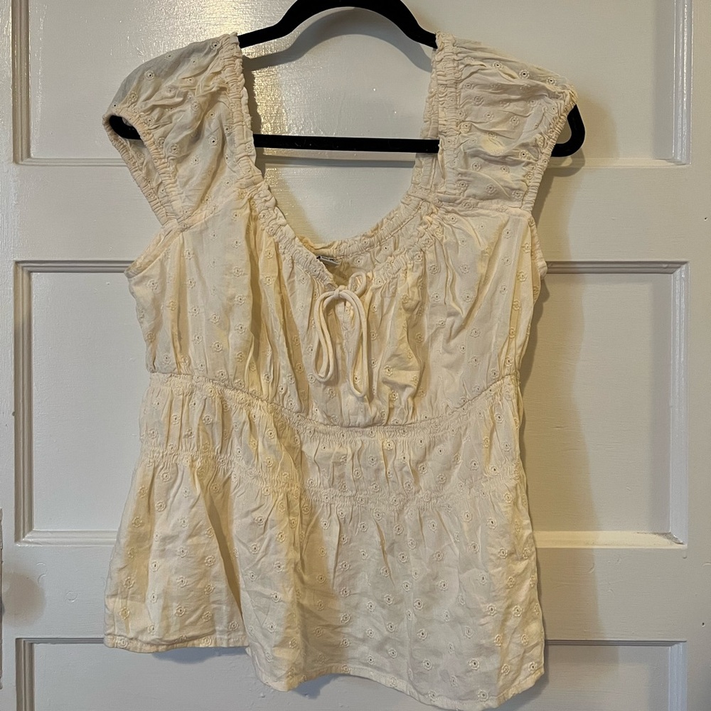 Cute Eyelet Top